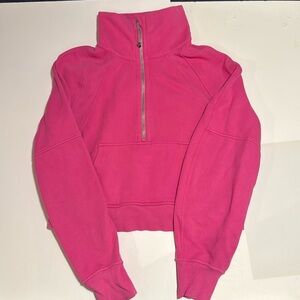 Lululemon Pink Scuba Half Zip Sweatshirt size XS/S